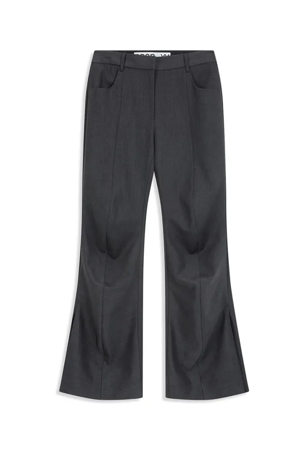 TAILORED BOOTCUT PANTS, CHARCOAL
