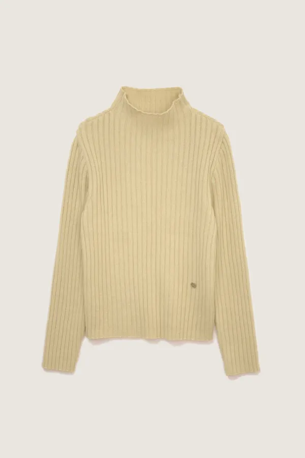 Ribbed turtleneck knit (버터)