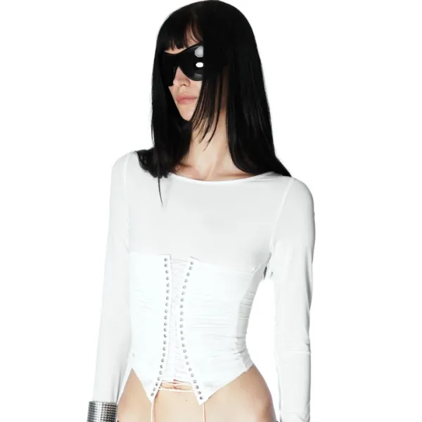 [셀럽착용]XENA CORSET TOP (WHITE)