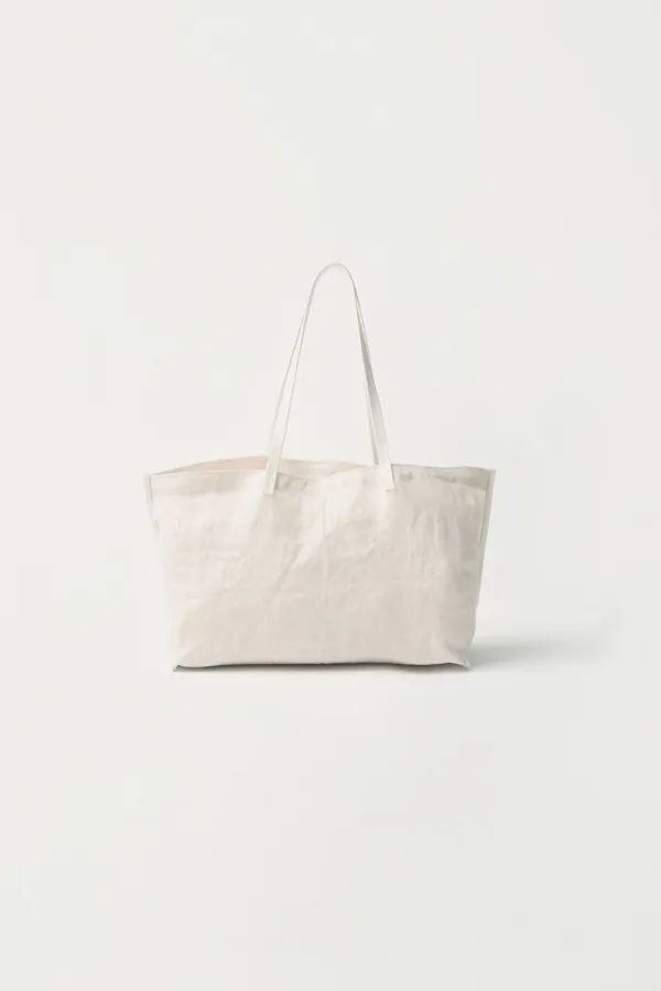 Biscuit shoulder bag (Pearl ivory)