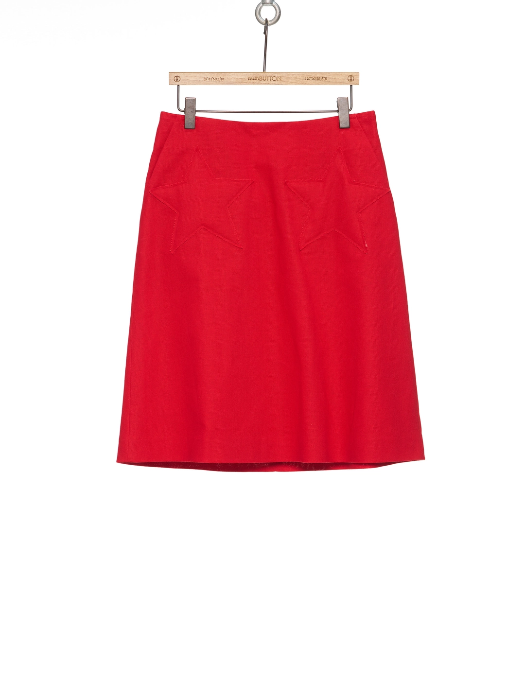 푸쉬버튼 SS26 RED STAR EMBOSSED SKIRT 상품 이미지 1