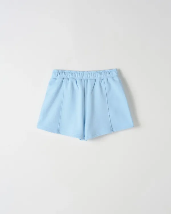Soft Line Sweat Shorts [SKY BLUE]