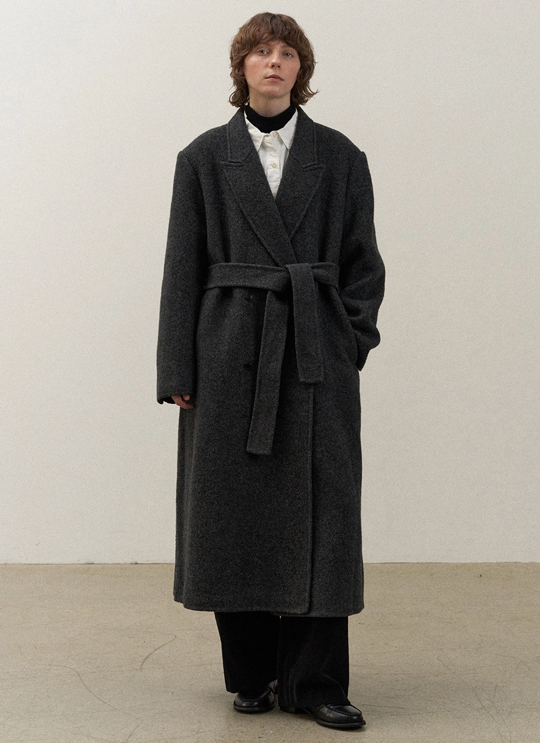 르닐 Demian Handmade Coat (Charcoal) 상품 이미지 3
