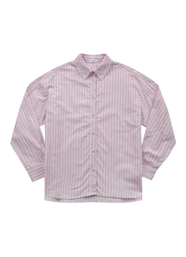 LOPY STRIPE SHIRT / PINK