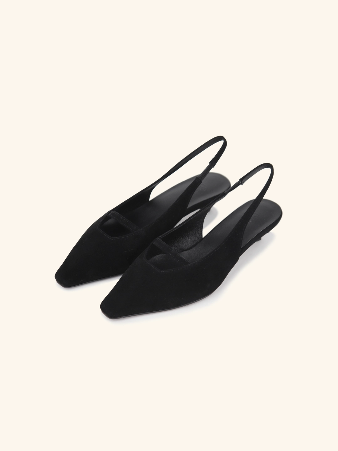 러브듀이 SILHOUETTE slingback / 블랙스웨이드 상품 이미지 1