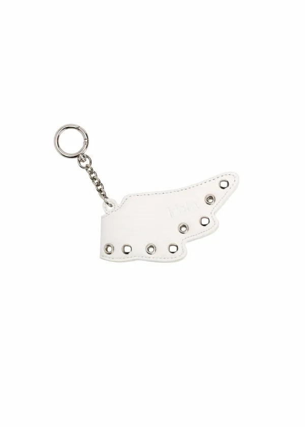 Ellie Angel Keyring / White