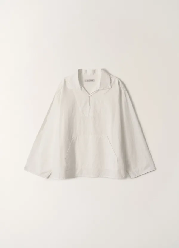 2ND/ Aya half neck anorak (White)
