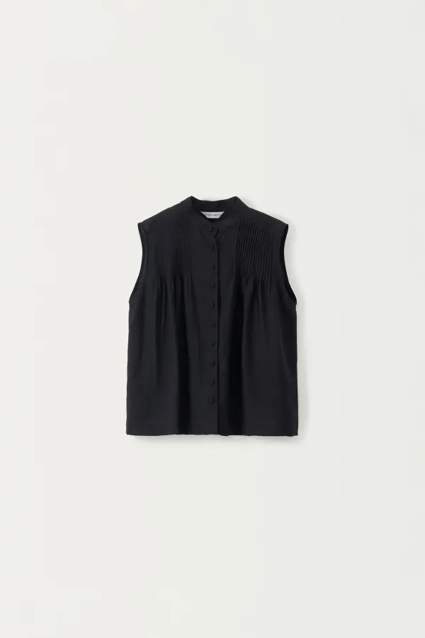 Mona sleeveless blouse (Black)
