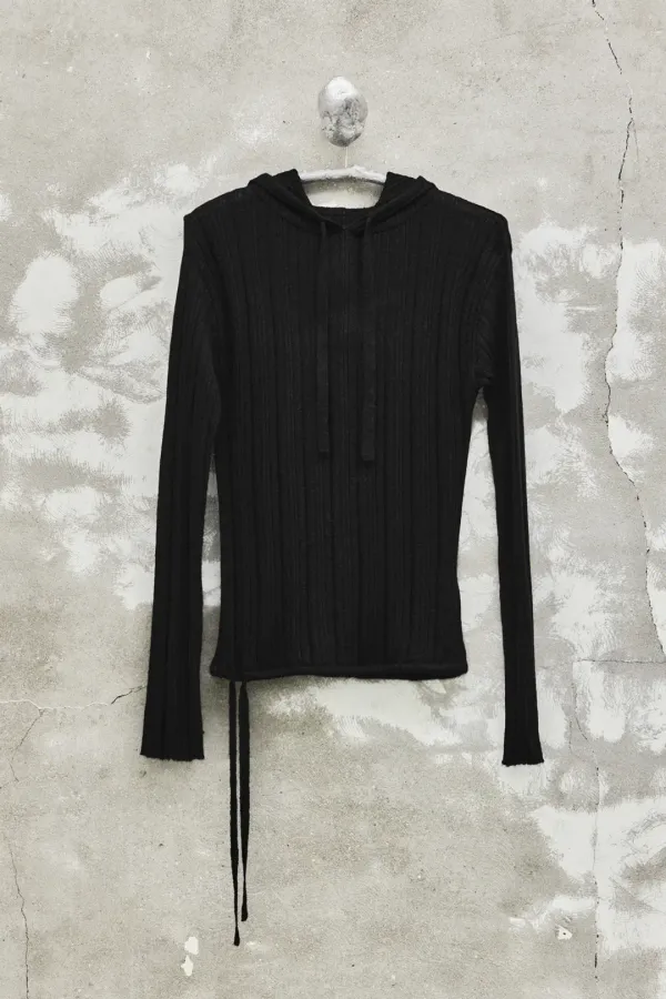 Hooded Knit Top
