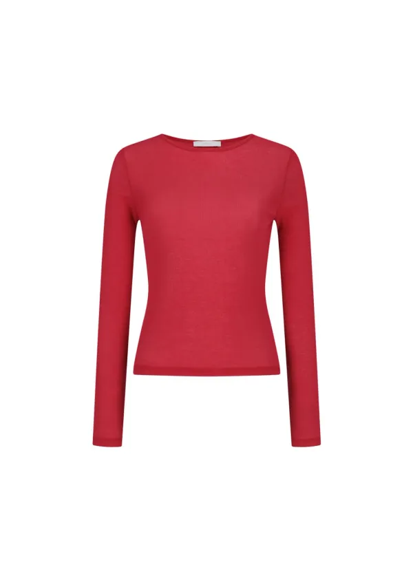 Round T-shirt, Red