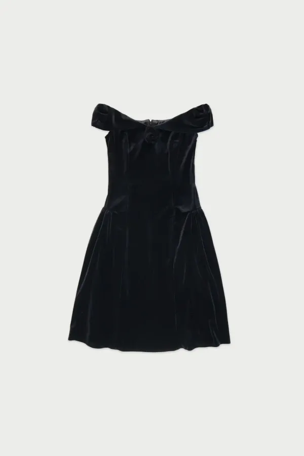 Holiday velvet dress