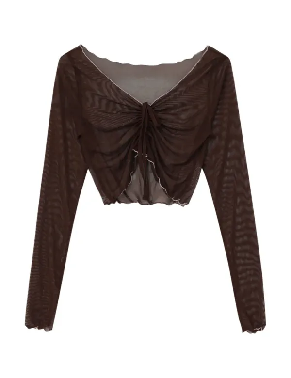 AMOUR TOP_BROWN