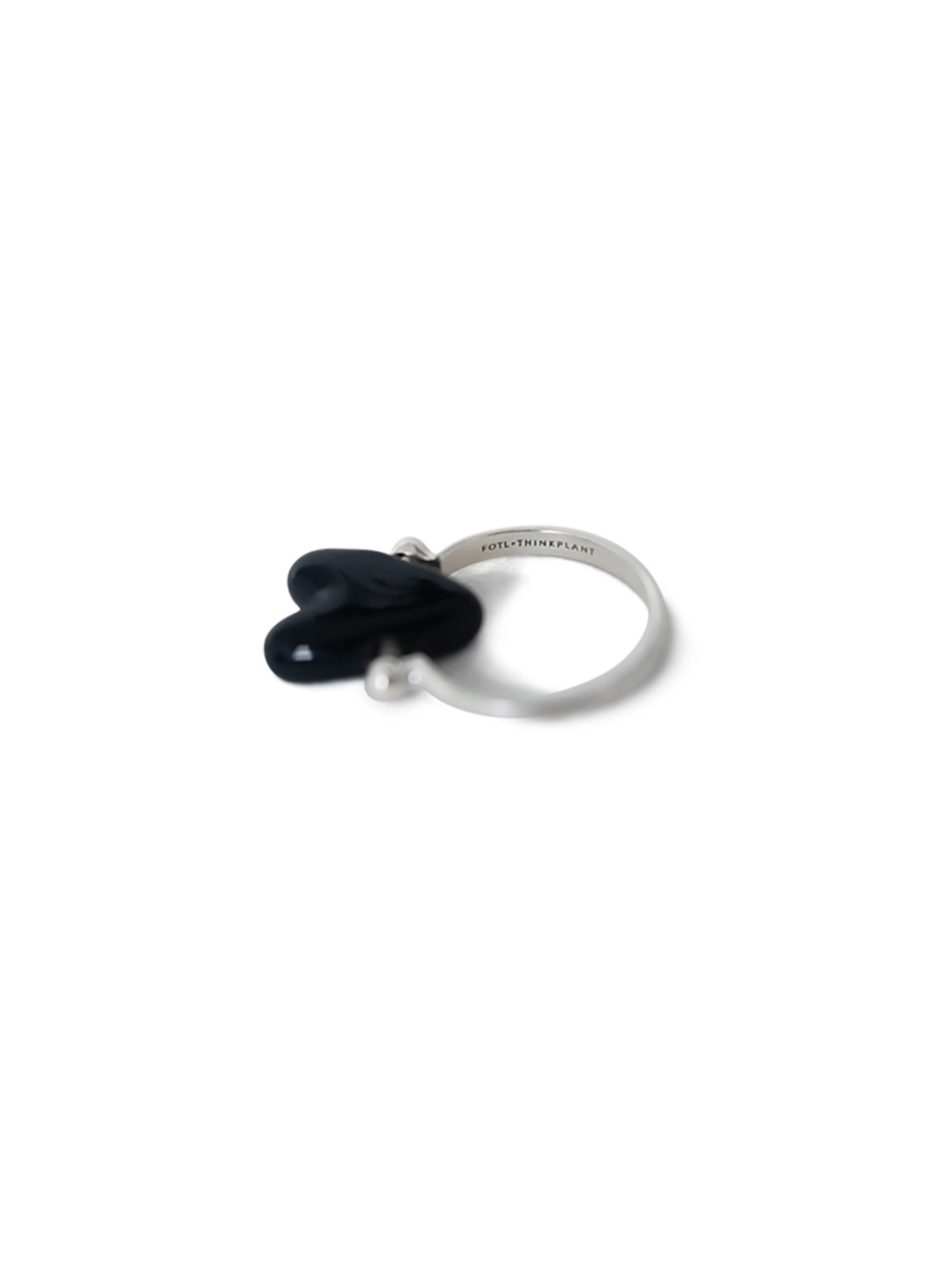 띵크플랜트 [Fotl X THINKPLANT] Heart Ring, Black 상품 이미지 3