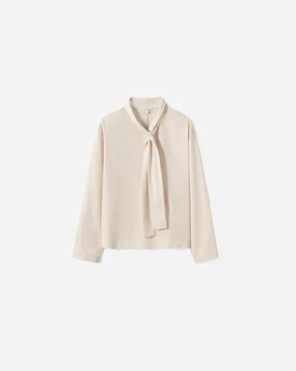 Joseph Roll-Up Tie Blouse
