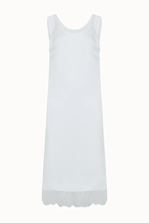 Layered Lace Dress[LMBESPDR5803]-Off-White