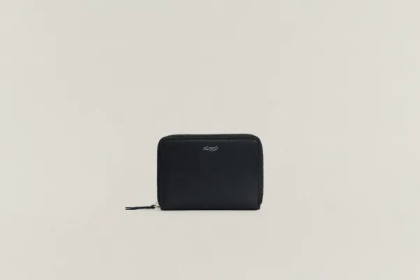 PORTE CARTES ZIPPÉ BLACK