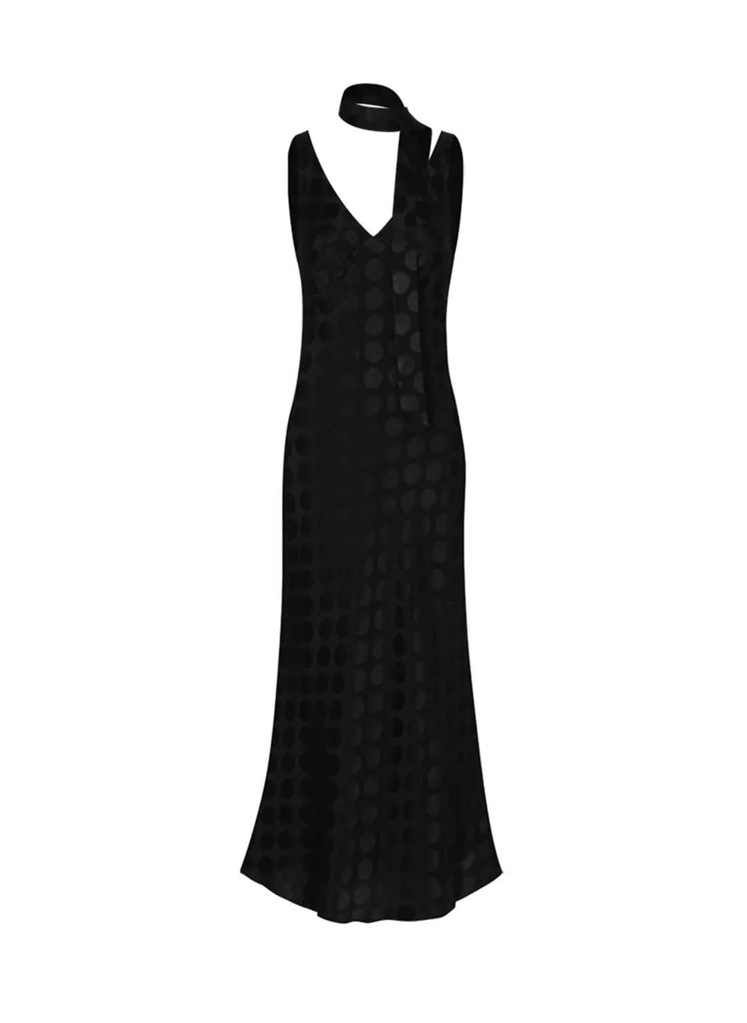 루루서울 Pearl Dot Dress  (Scarf Set / Black) 상품 이미지 1