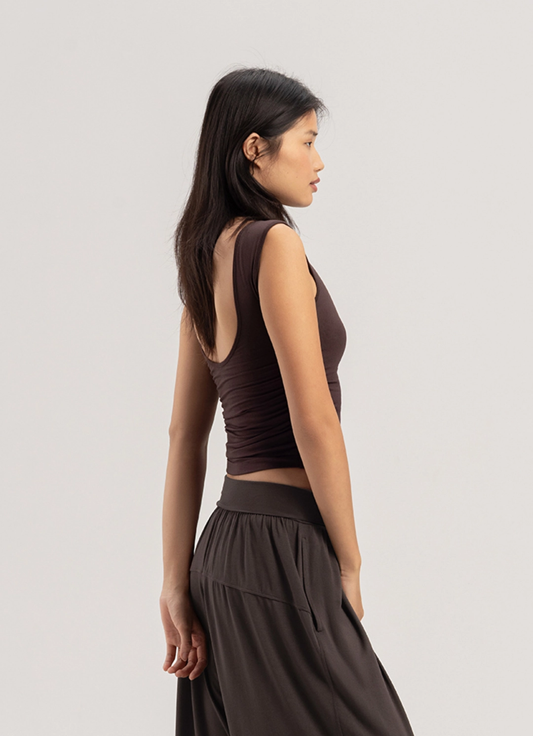 부디무드라 Bandha tank top_Chocolate Plum 상품 이미지 2