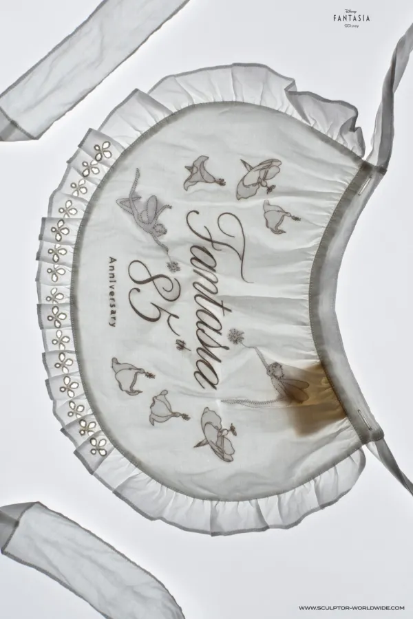 [Sculptor X Fantasia] Eyelet Apron White