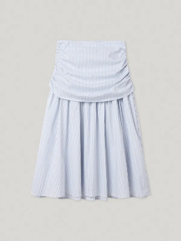 Dahlia Skirt Blue Striped (6th)