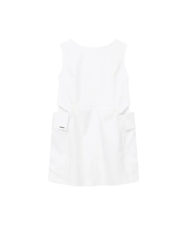 Pocket shirts one piece WHITE