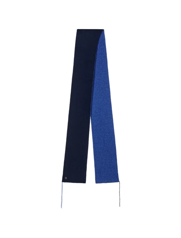 BOKASHI WOOL COMBI MUFFLER [BLUE]
