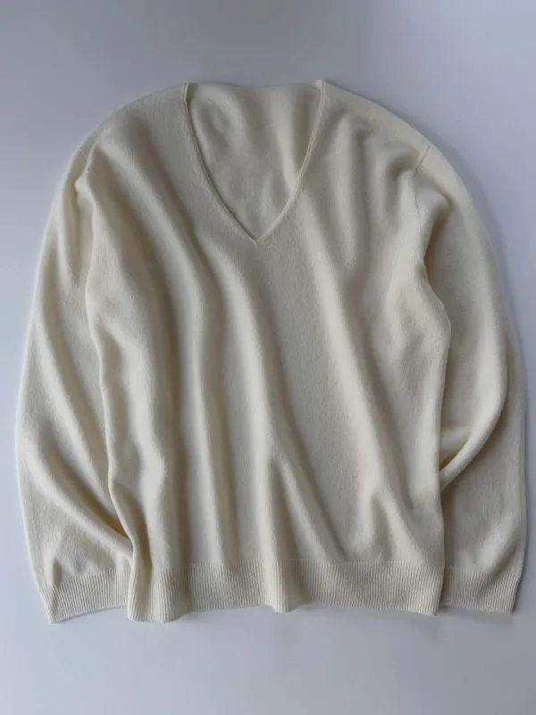 Letter Wool Knit (ivory)