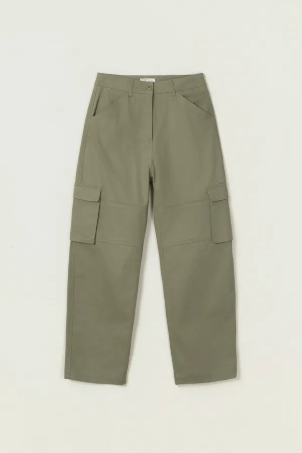 IFES CARGO COTTON PANTS_KHAKI