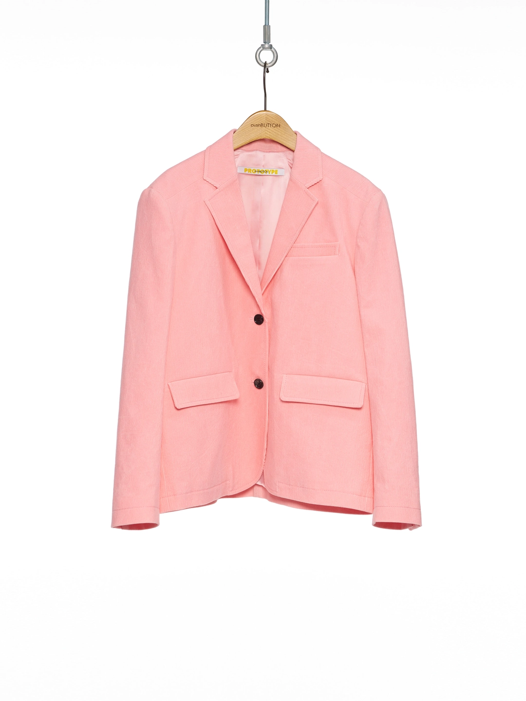 푸쉬버튼 PF25 PINK ROUND SHOULDER SINGLE JACKET 상품 이미지 1