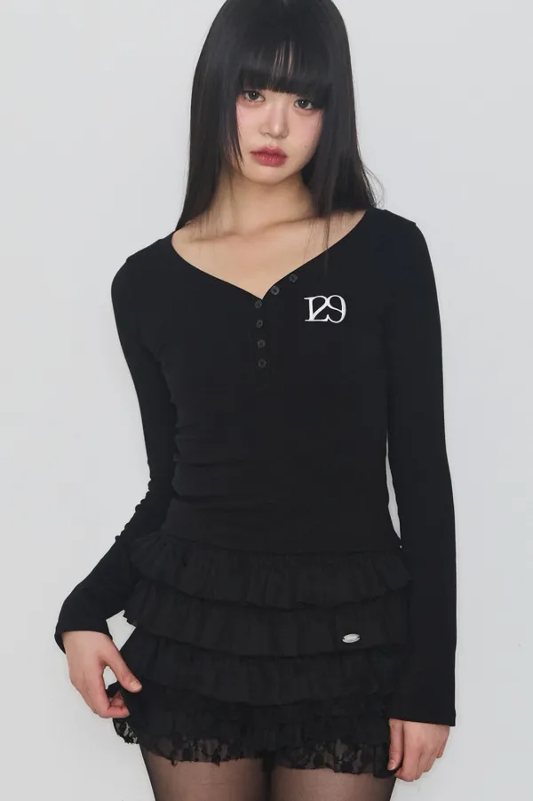 129 베이직 롱슬리브 블랙