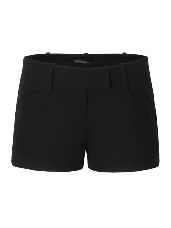 [5th Reorder] Curved Line Shorts (black)