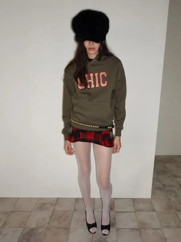 Chic Hoodie Khaki