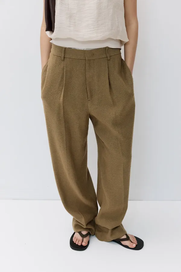 Daisy linen silk straight PT