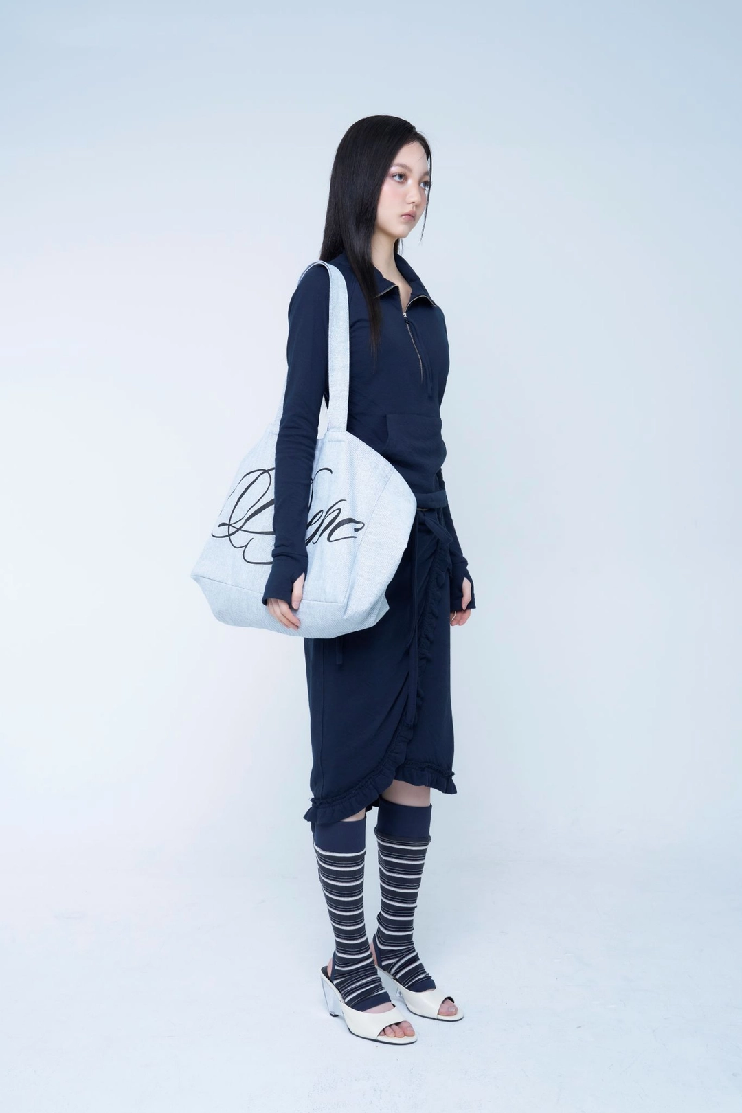 뎁크 LOGO ECO BAG (VER.2) - DENIM BLUE 상품 이미지 2