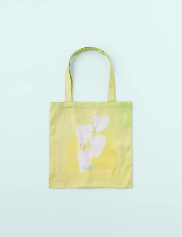 Saki Heart Cotton Bag (Green)