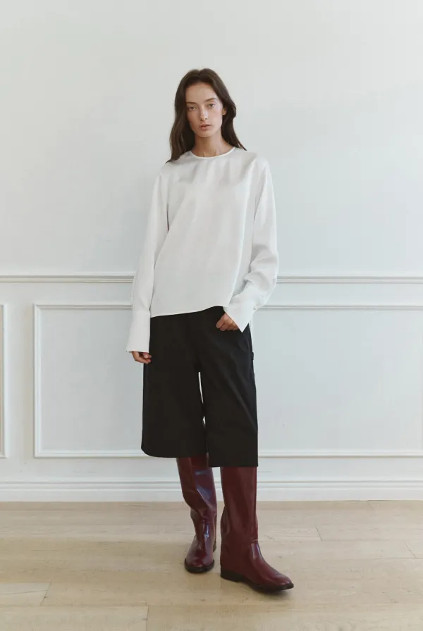 Helen Scarf Blouse (White)