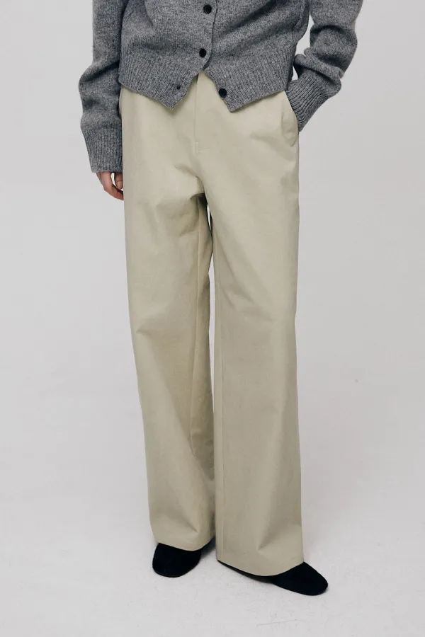 Rones Peached Cotton Pants (Clay)