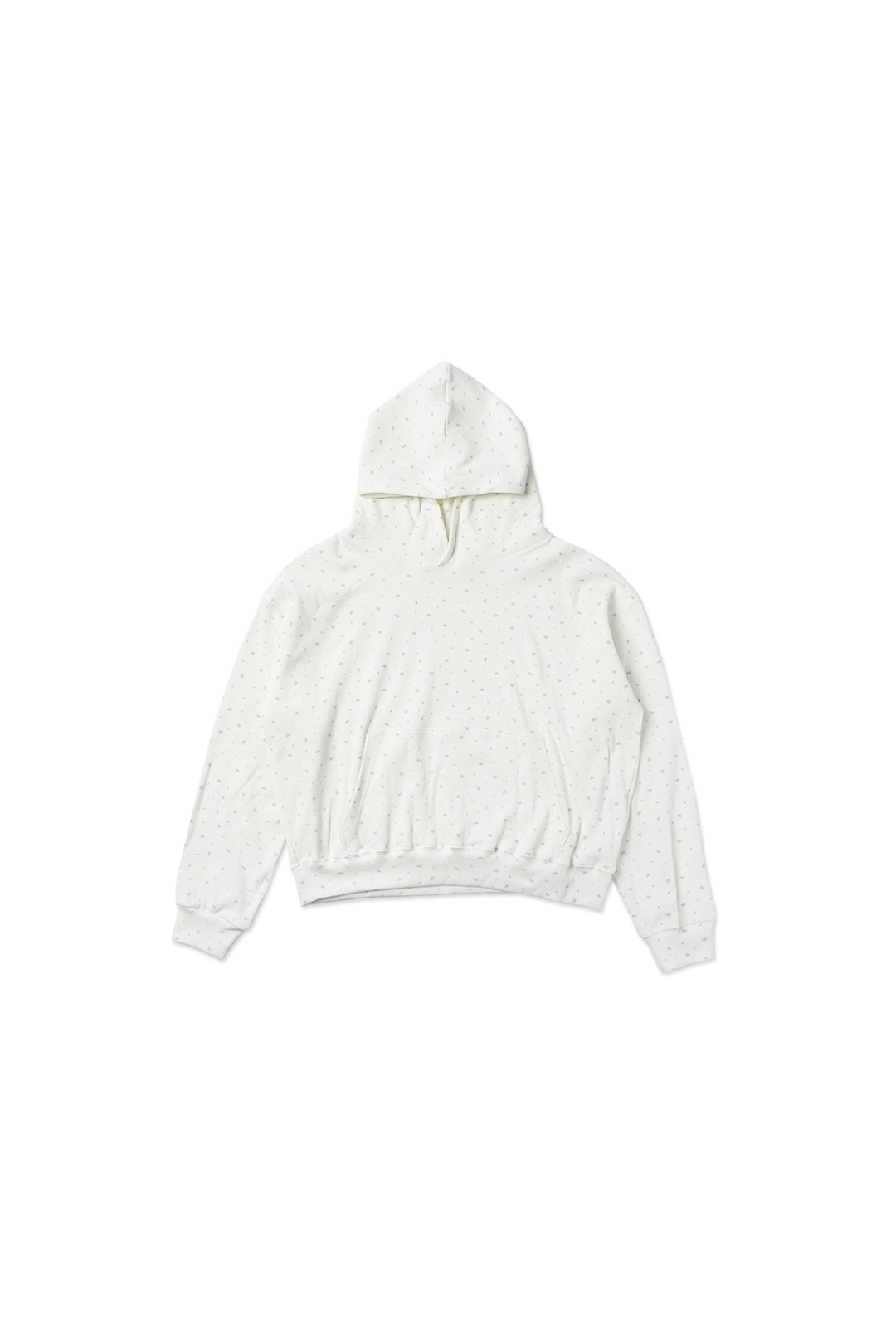 위드아웃썸머 [이나pick] Floral waffle hoodie_ivory 상품 이미지 1