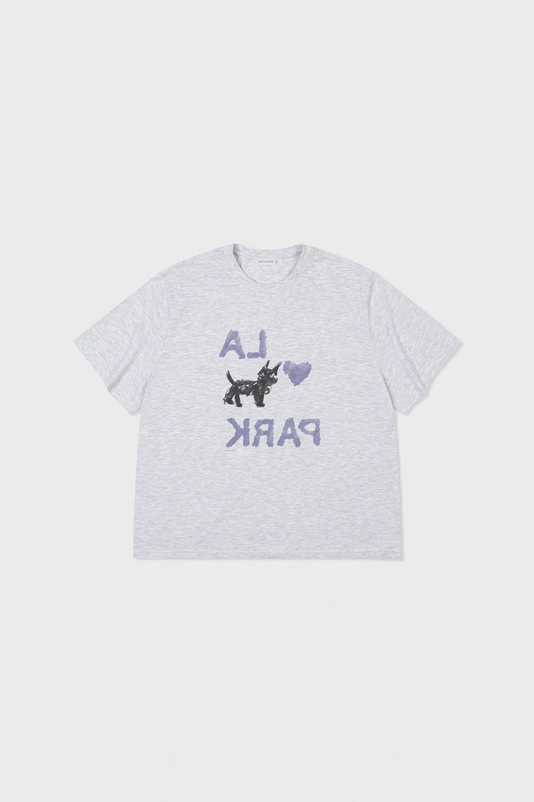 로우클래식 Love Park T-Shirt_Light Melange Grey 상품 이미지 1