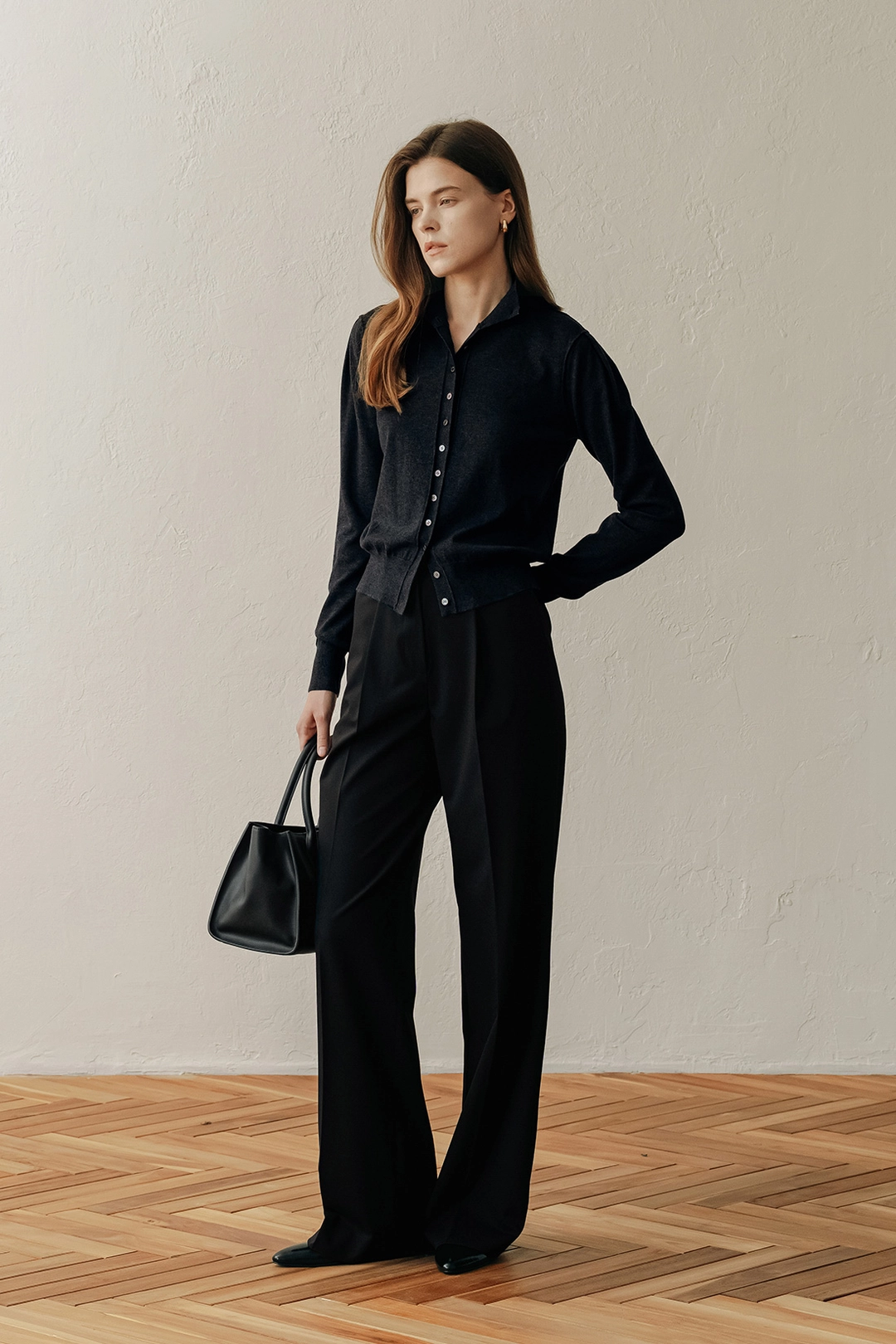 엘보른 Armelle High-neck Wool Cardigan 상품 이미지 2