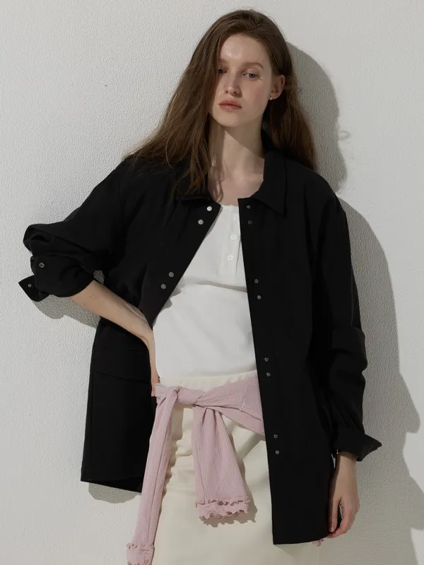 (4차) Safari jacket - Black