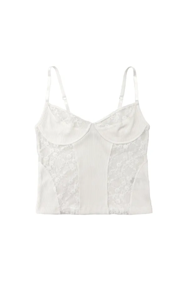 BUSTIER CAMI TOP (WHITE)