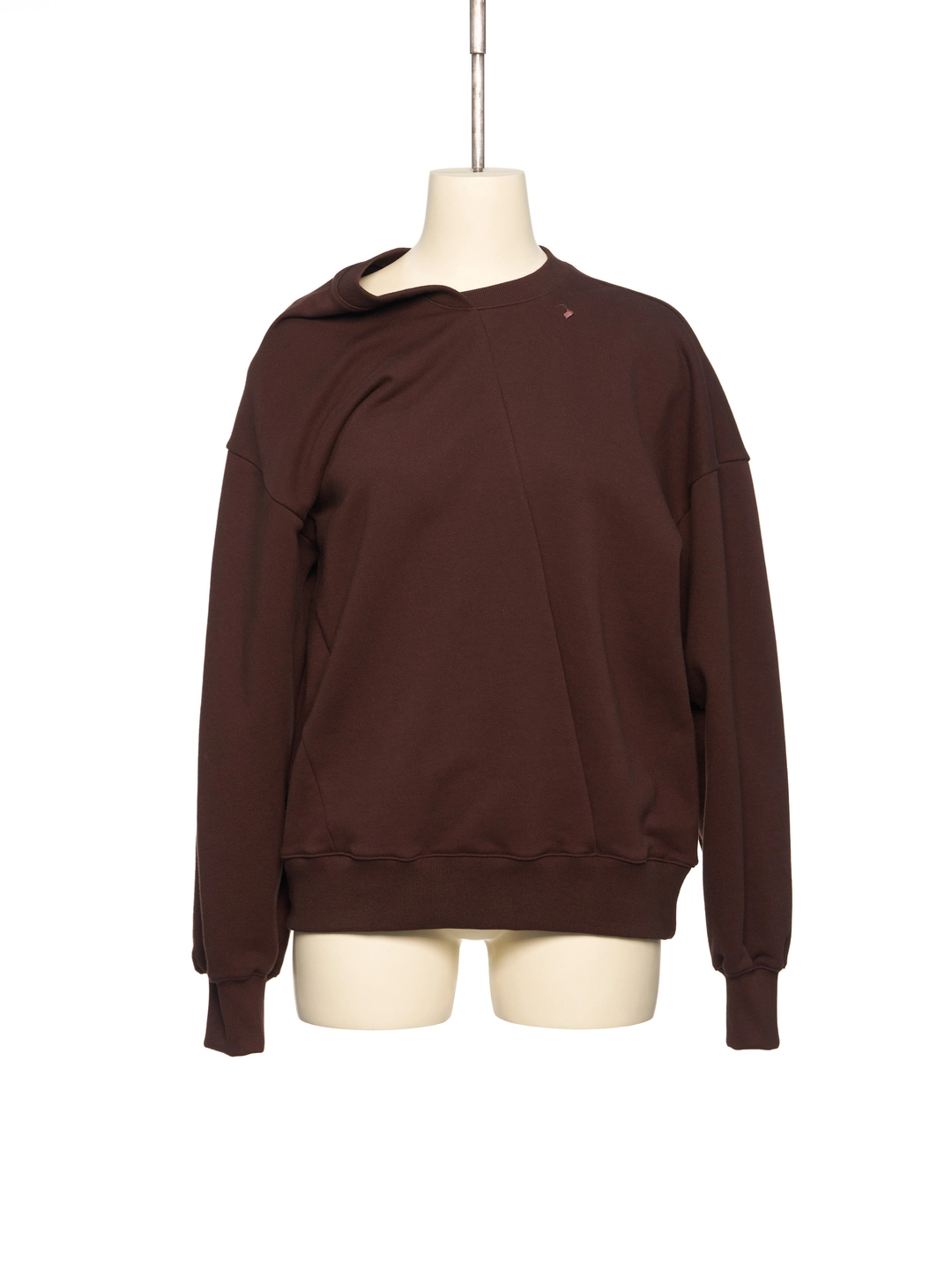 푸쉬버튼 PF26 BROWN DIAGONAL PANEL SWEATSHIRT 상품 이미지 2
