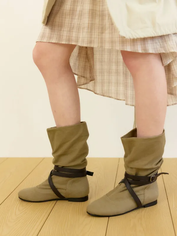 CAMDEN BELT BOOTS [ BEIGE ]