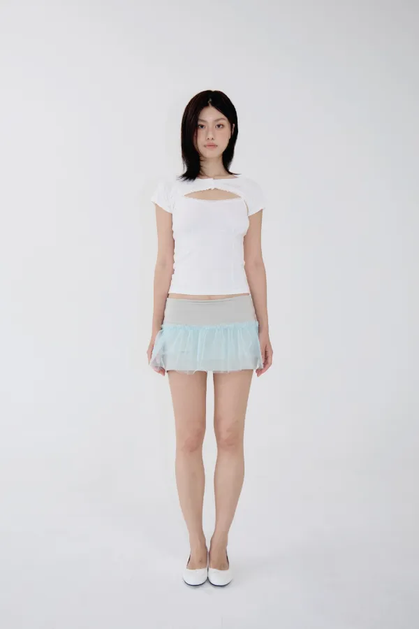Tulle Layered Mini Skirt