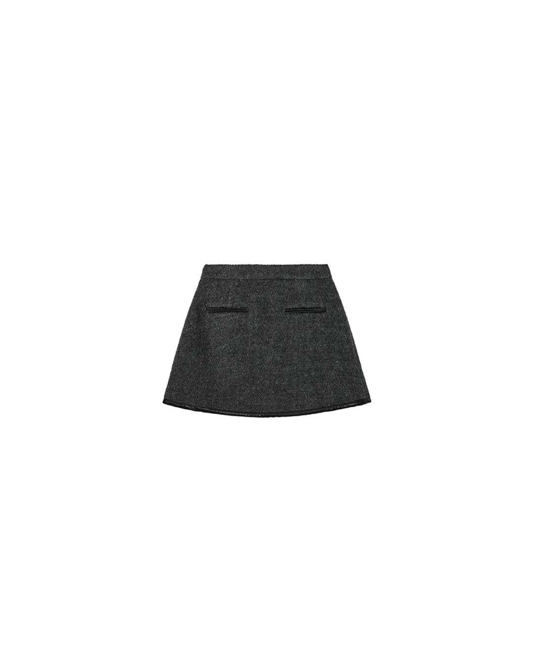 쏘이르 WOOL POCKET MINI SKIRT - GRAY 상품 이미지 3