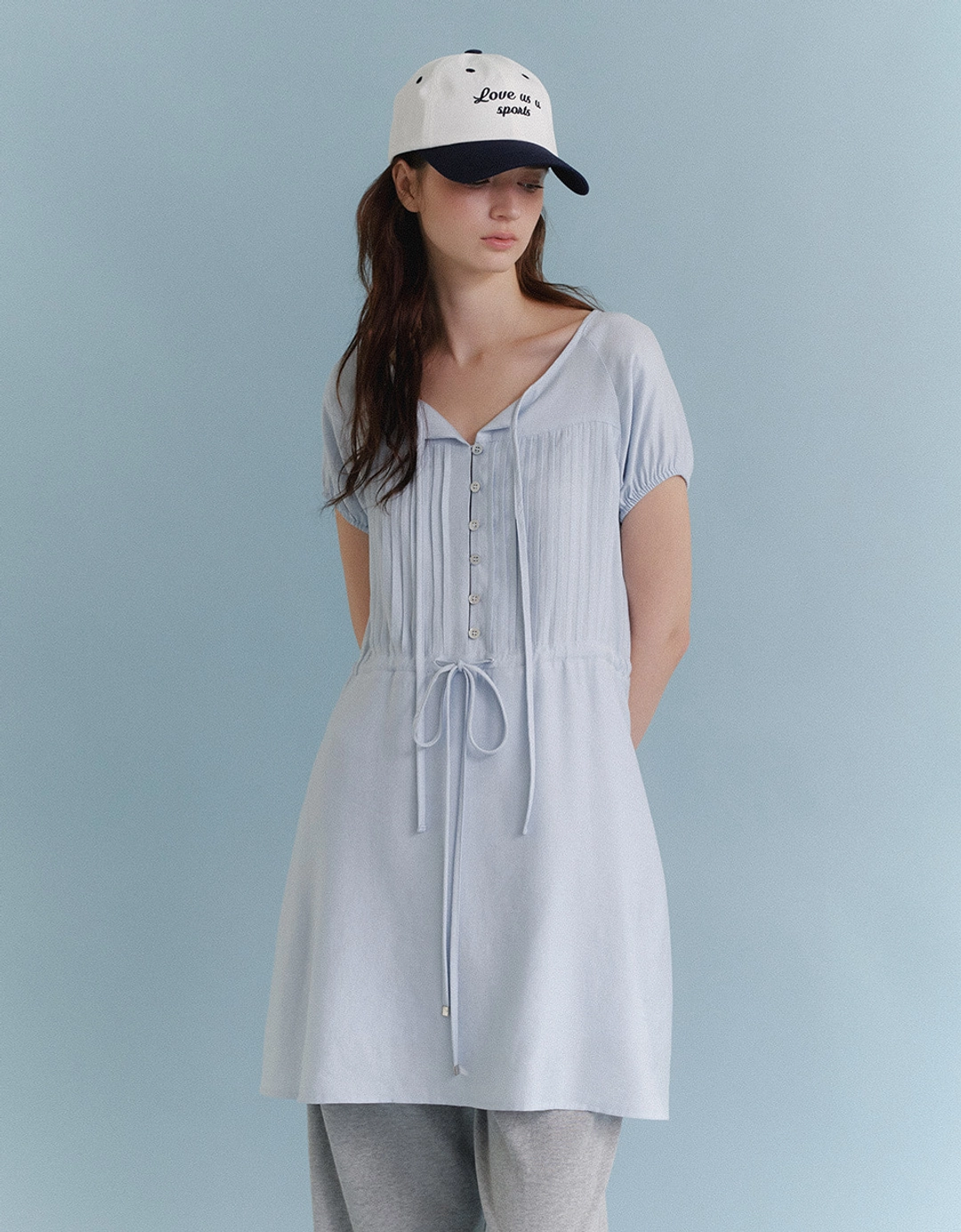 러브어스유 Jen Smoke Dress (Mood Blue) 상품 이미지 2