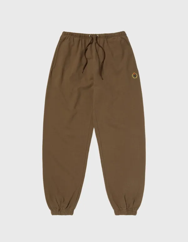 CREST WASHED 221 SWEATPANTS / Brown