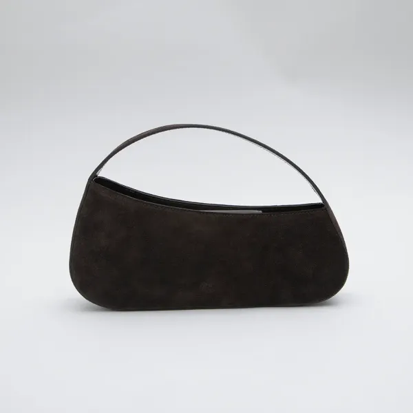 (Z-B-2447)SIGNATURE PEBBLE SUEDE HANDBAG