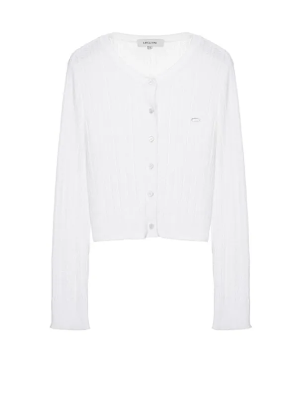 Summer-boucle Ribbed Cardigan SK4MD751_2color